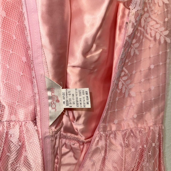 VTG JCPENNEY FORMAL LACE DRESS SIZE 9/10 - Picture 3 of 8